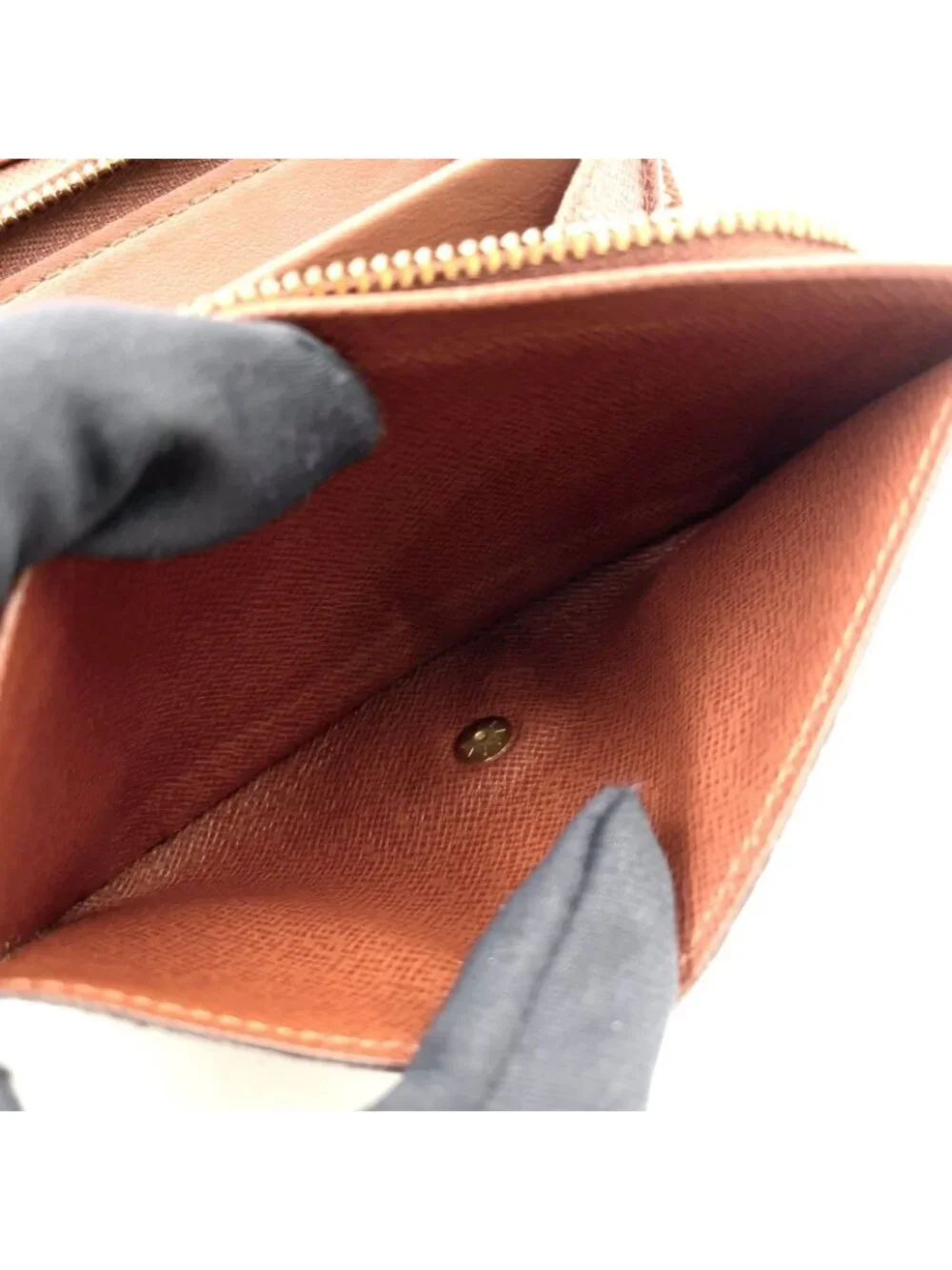Louis Vuitton Porte-Monnaie Viet Tresor Monogram Leather Brown Bifold Wallet